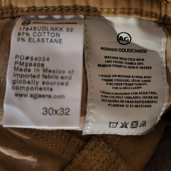 Men AG Pants Slim Straight,Size 30x32 - Picture 6 of 6